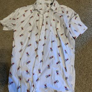Miller lite button down, size medium